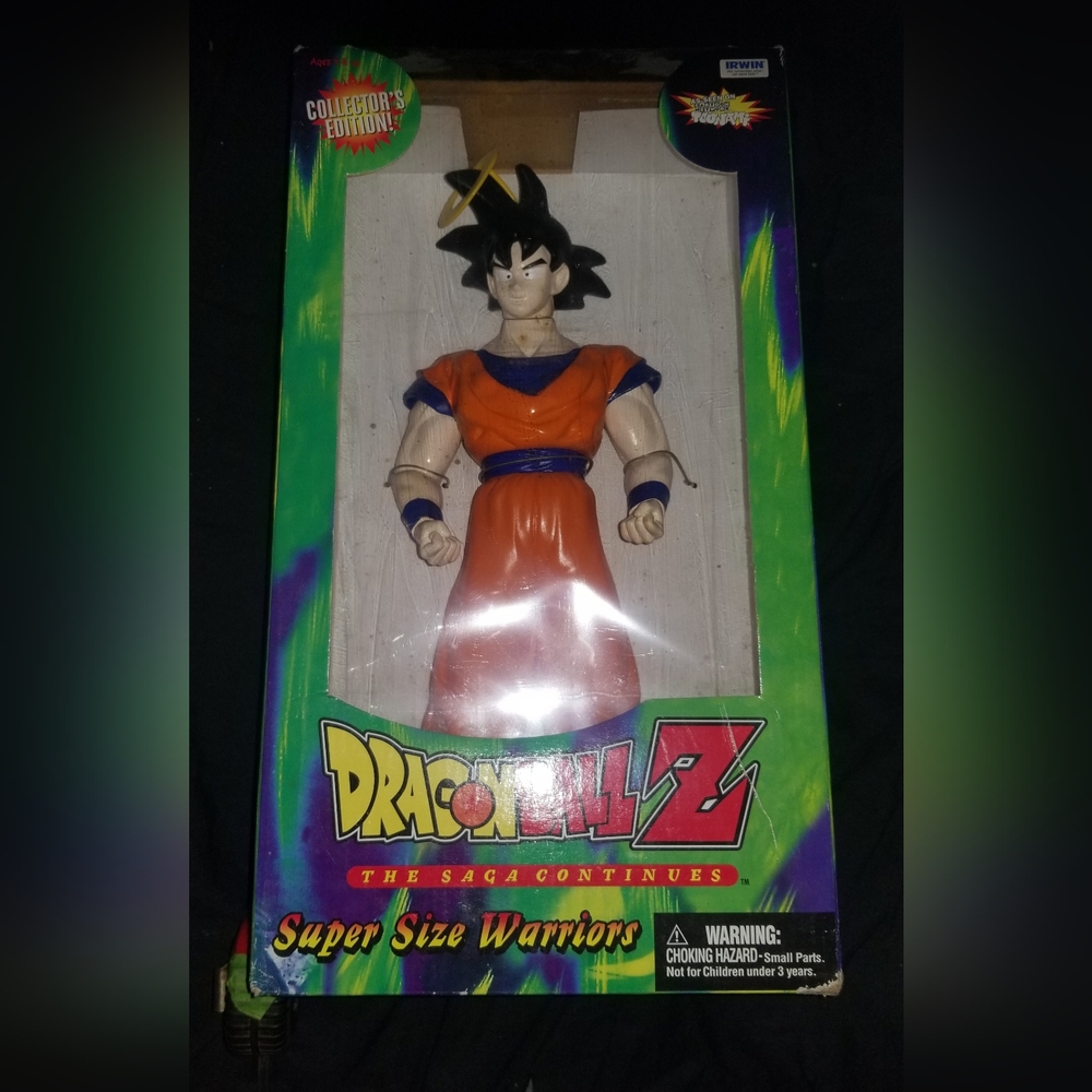 Collectors Vintage Rare Dragon Ball Z GOKU Halo Super Size Warriors Edition